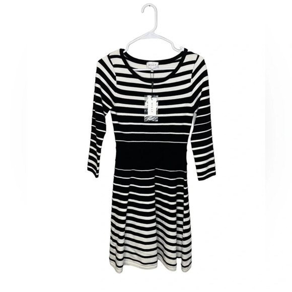 NWT Milly Degrade Stripe Flare Dress Size Small - Picture 2 of 8